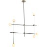 SL429.403.06 Светильник подвесной ST-Luce Черный, Золото/Белый G9 6*5W BASTONCINO