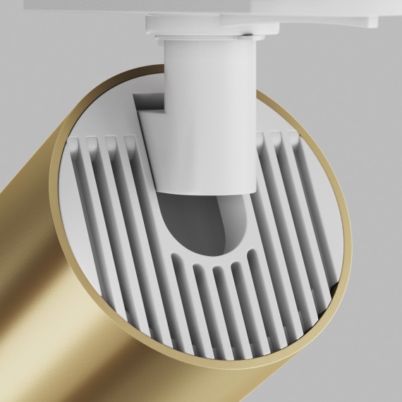 Однофазный двужильный трековый светильник Maytoni Unity TR020-1-U-GU10-WMG Focus S под сменную лампу GU10