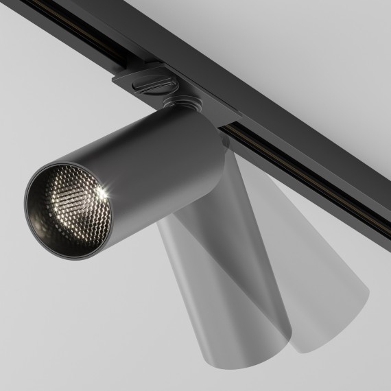 Однофазный двужильный светодиодный трековый светильник Maytoni Unity TR021-1-12B4K-W-B Focus LED 4000К 900Лм CRI90+ 50° 12Вт