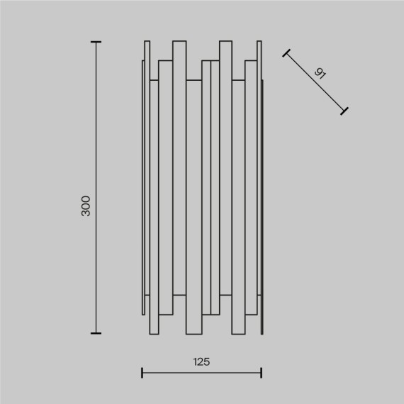 Бра Maytoni MOD136WL-01BS Coliseo под лампу 1xE14 60W