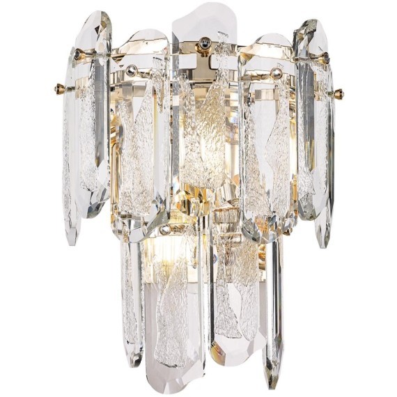 5069/2W HALL ODL24 503 золото/прозрачный/металл/хрусталь Бра E14 2*40W BULLON