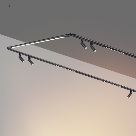 359370 Светодиодный модульный трековый светильник SMART (TUYA, Алиса, Bluetooth, Wi-Fi) Novotech Glat CRI90+ 3000-6000К 1280Лм 110° 16W