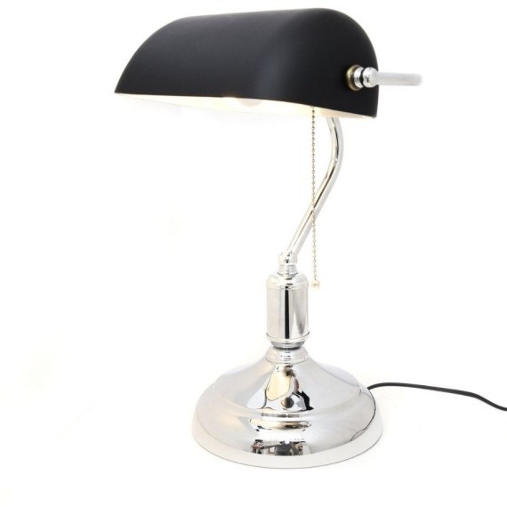 Офисная настольная лампа Banker LDT 305 BK+CHR