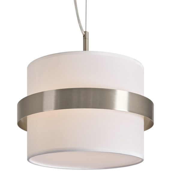 Подвесной светильник с тканевым абажуром 30см и одной лампой E14 Freya Bride FR5367PL-01N