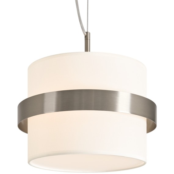 Подвесной светильник с тканевым абажуром 30см и одной лампой E14 Freya Bride FR5367PL-01N