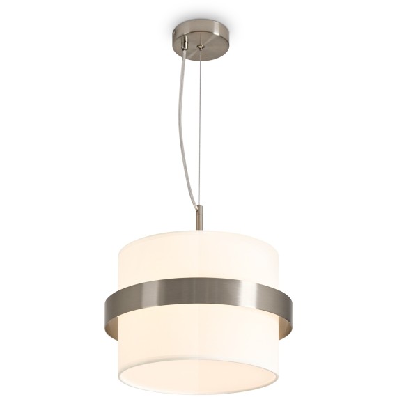 Подвесной светильник с тканевым абажуром 30см и одной лампой E14 Freya Bride FR5367PL-01N