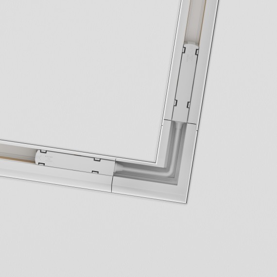 Угловой коннектор для шинопроводов в ГКЛ 12.5мм Maytoni Gravity TRA004CL-22W