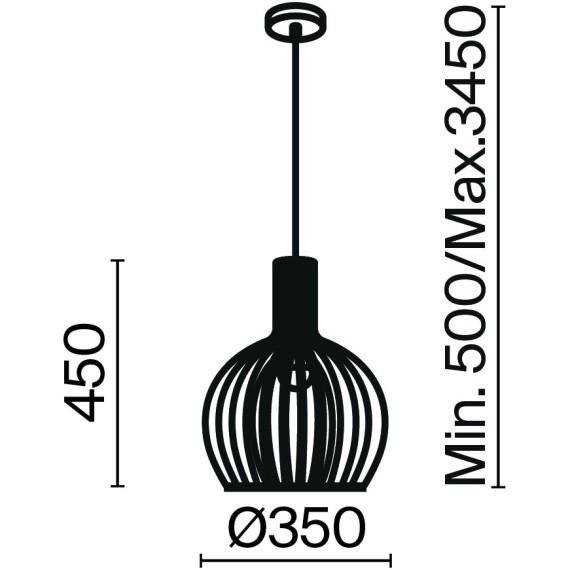 Подвесной светильник Maytoni MOD194PL-01W