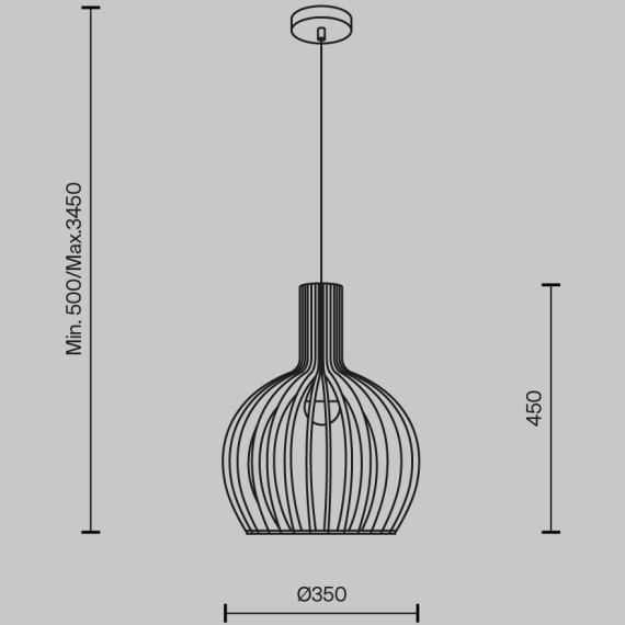 Подвесной светильник Maytoni MOD194PL-01W