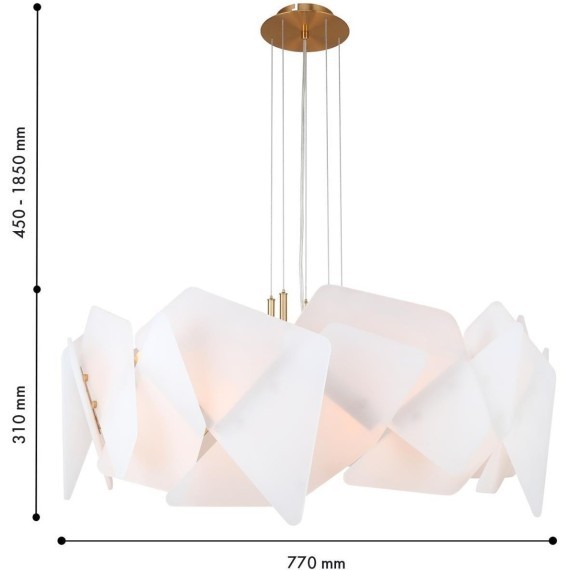 Подвесная люстра  8*E14*40W Favourite 4725-8P Lanvin