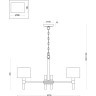 Люстра подвесная Freya FR5186PL-06BS Lino под лампы 6xE14 40W