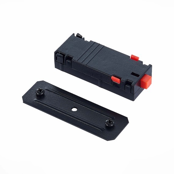 ST015.422.10 Коннектор питания прямой черный SKYLINE 220