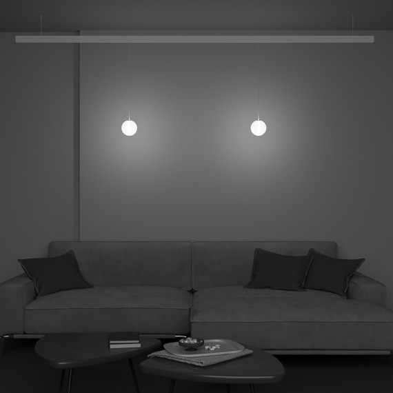 TR039-2-5W3K-W Трековый магнитный светодиодный светильник Maytoni Radity 48V CRI90+ 3000К 220Лм 360° 5Вт