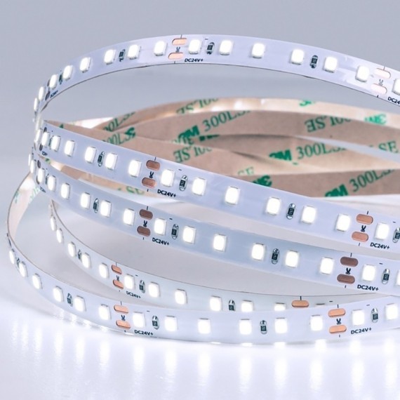 A2412008-03-6K Светодиодная лента 24В 9,6Вт/м 1000Лм/м 6000К CRI 90+ 8мм SMD2835 120шт/м 5м IP20