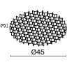Комплектующие для светильника Technical HoneyComb-D45