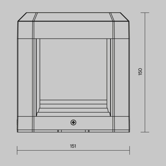 Уличный наземный светильник Maytoni O019FL-L13GR3K Royal Mile IP65 светодиодный LED 13W