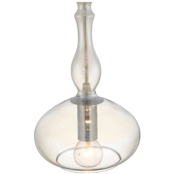 SL364.113.01 Подвес ST-Luce Хром/Янтарный E14 1*40W BIORNO