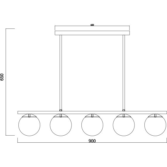 Люстра потолочная Freya FR5199PL-05B Zing под лампы 5xE27 60W