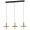 900732 Люстра ESCANDELL, 3X40W (E27), L950, B250, H1100, сталь, черный, матовая латунь