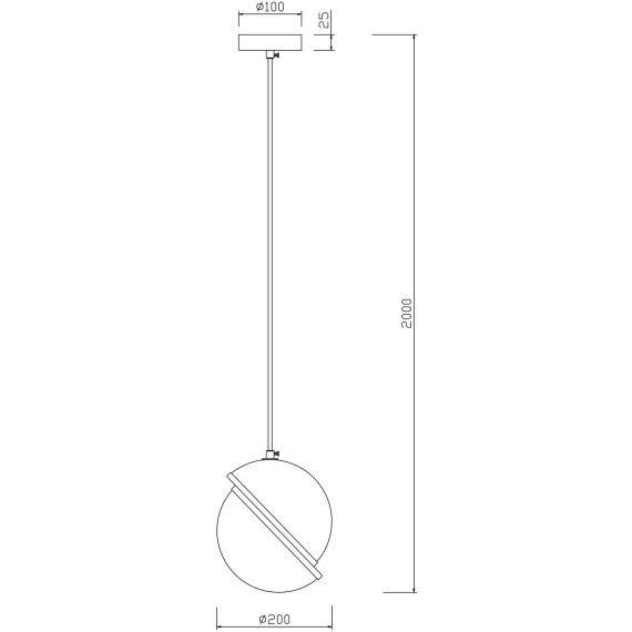 Подвесной светильник с 1 плафоном Freya FR5181PL-01BS Element под лампу 1xE27 6W