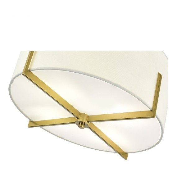 SLE3010-302-04 Светильник потолочный Латунь/Белый E27 4*60W LINTON