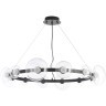 Люстра Crystal Lux BOSQUE SP12 BLACK/TRANSPARENT