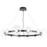 Люстра Crystal Lux BOSQUE SP12 BLACK/TRANSPARENT