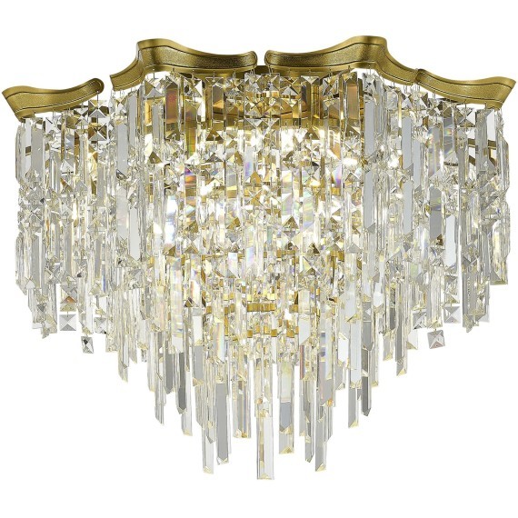 SL1659.302.07 Светильник потолочный ST-Luce Латунь/Прозрачный E14 7*60W OFELIA