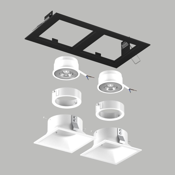 Комплект со светильником Domino Lightstar D5270606WMOD