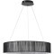 8371/40L Люстра подвесная с черным текстильным плафоном и ступенчатой сменой цветности LED 40Вт 2327Лм 3000;4000;6000K 220V LUMION KAVA