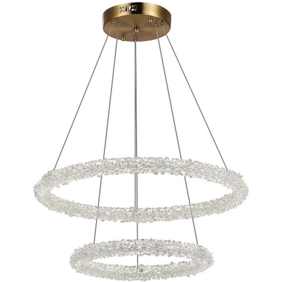 SL6110.203.02 Люстра подвесная ST-Luce Золотистый/Золотистый LED 2*28W 3000 - 6500K AVANA