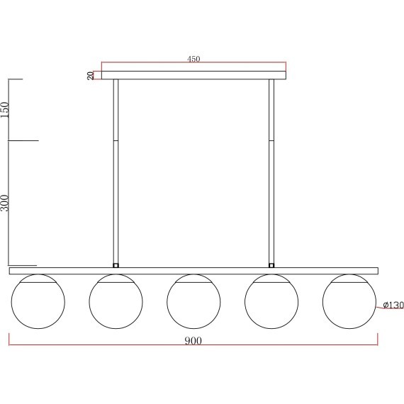 Люстра потолочная Freya FR5199PL-05BS Zing под лампы 5xE27 60W