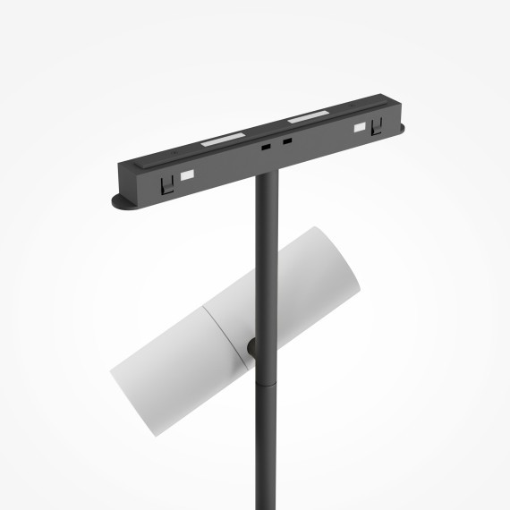 TR005-4-2X12W-DS-BW Трековый магнитный SMART (App, Bluetooth Mesh, Алиса) светодиодный светильник Maytoni Exility CRI90+ 2700-6000К 1802Лм 36° 24Вт