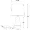 Декоративная настольная лампа Maytoni Z181-TL-01-W Calvin Table под лампу 1xE27 60W