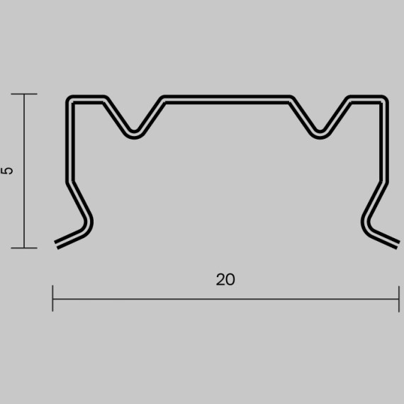 Комплект креплений (для профиля 18×06) 4 шт., 642076