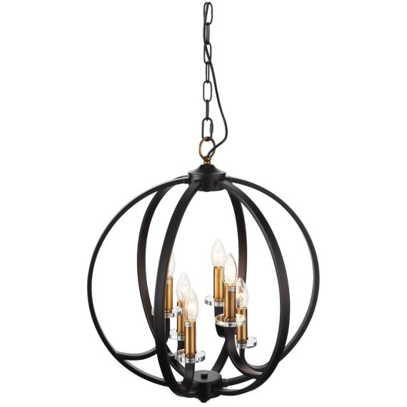 SL1013.423.06 Светильник подвесной ST-Luce Черный, Золото/Черный E14 6*40W PIANETTA