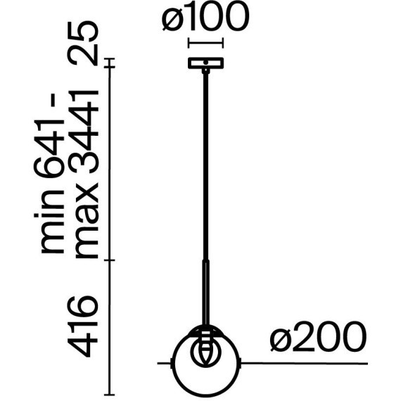 Подвесной светильник Maytoni MOD521PL-01G3
