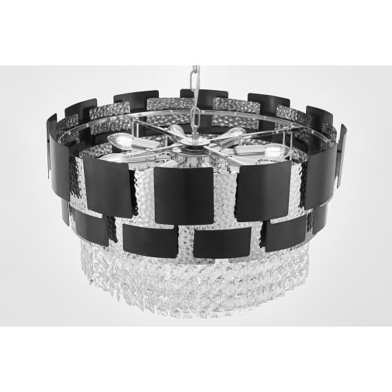 Подвесной светильник Lumina Deco LDP 7045-600 BK+CHR