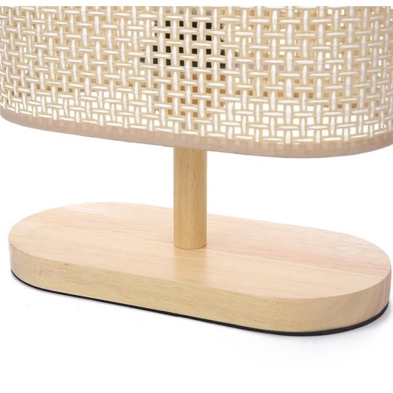 8201/1T COUNTY LN25 бежевый, дерево/текстиль Настольная лампа E27 1*60W 220V MADERANA