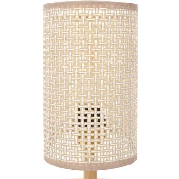 8201/1T COUNTY LN25 бежевый, дерево/текстиль Настольная лампа E27 1*60W 220V MADERANA