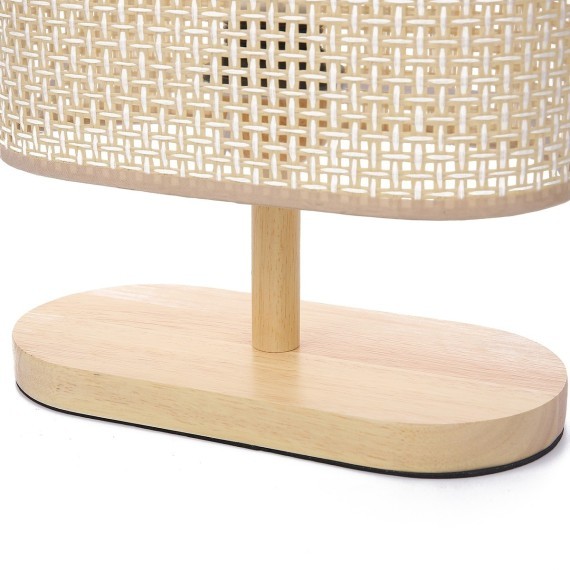 8201/1T COUNTY LN25 бежевый, дерево/текстиль Настольная лампа E27 1*60W 220V MADERANA