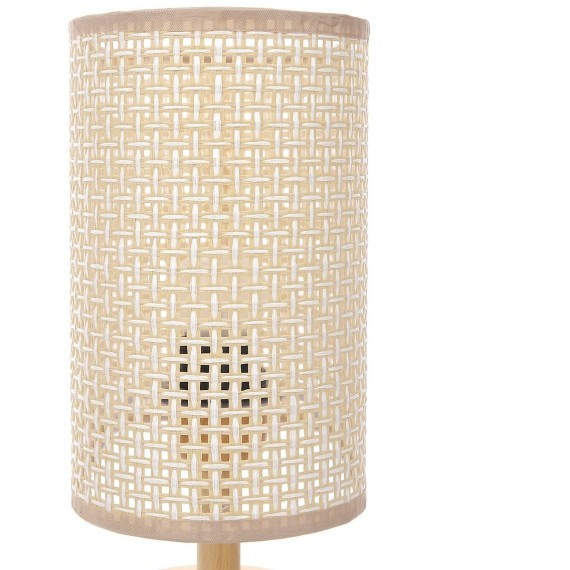 8201/1T COUNTY LN25 бежевый, дерево/текстиль Настольная лампа E27 1*60W 220V MADERANA