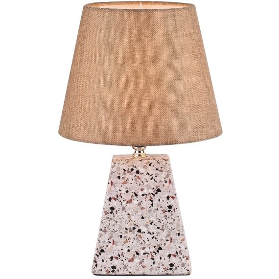 8142/1T MODERNI LN25 бежевый/коричневый, керамика/текстиль Настольная лампа Е27 1*60W 220V TERAZIO