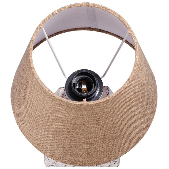 8142/1T MODERNI LN25 бежевый/коричневый, керамика/текстиль Настольная лампа Е27 1*60W 220V TERAZIO