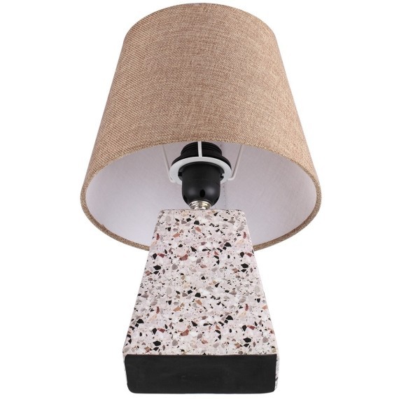 8142/1T MODERNI LN25 бежевый/коричневый, керамика/текстиль Настольная лампа Е27 1*60W 220V TERAZIO