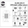 SL080.405.01 Светильник уличный наземный ST-Luce Темный кофе/Прозрачный, Темный кофе E27 1*60W LASTERO
