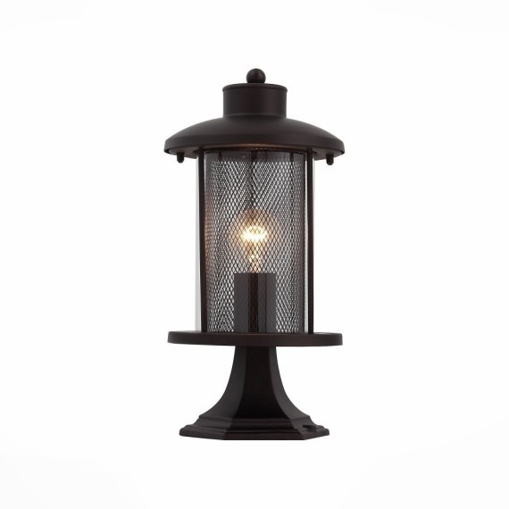 SL080.405.01 Светильник уличный наземный ST-Luce Темный кофе/Прозрачный, Темный кофе E27 1*60W LASTERO