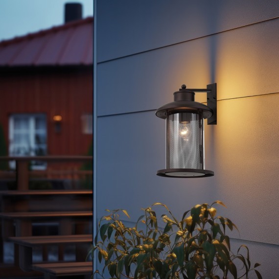 SL080.405.01 Светильник уличный наземный ST-Luce Темный кофе/Прозрачный, Темный кофе E27 1*60W LASTERO