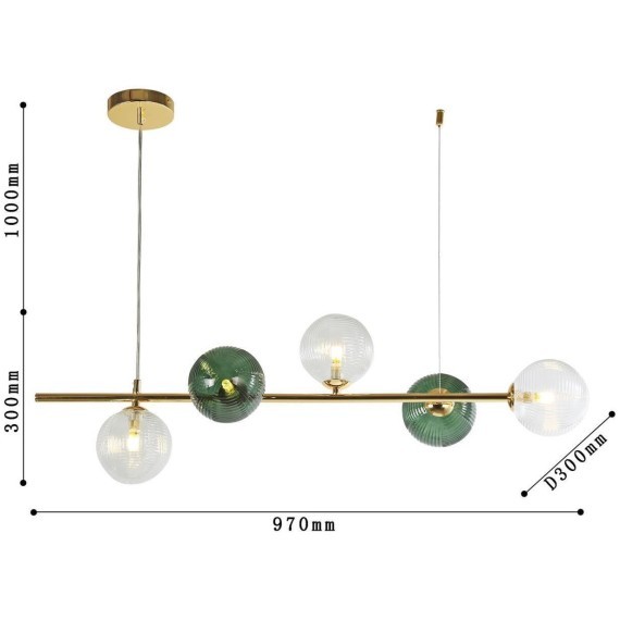 Подвесной светильник линейный Favourite 4035-5P Infilato под лампы 5xG9 5W