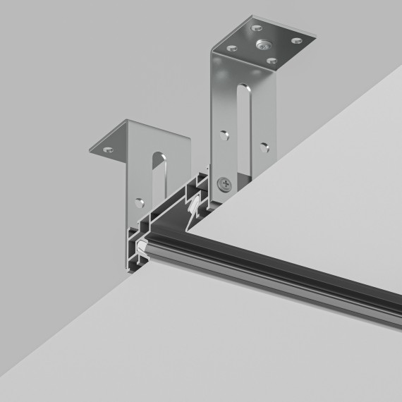 Профиль 2м для гарпунных натяжных потолков Denkirs TR3030-AL